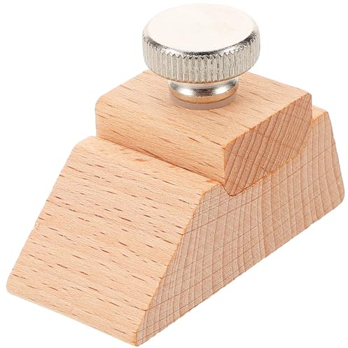 SHOWERORO Wood Block Sander with Angled Design for Sanding Curves, Hand Sander for Woodworking and DIY, Sturdy Wooden Sanding Block Tool for Smooth Finishing