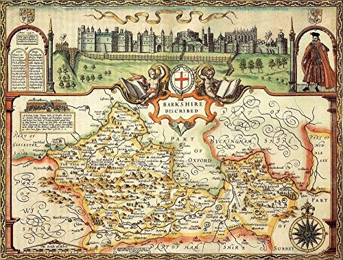 Map Marketing BERK1 Puzzle Berkshire Historische Karte, 1000 Teile (1610) Kostenloser Druck