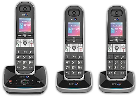 BT 8610 Trio Digital Cordless Phone With Answering Machine & Advanced Call Blocking