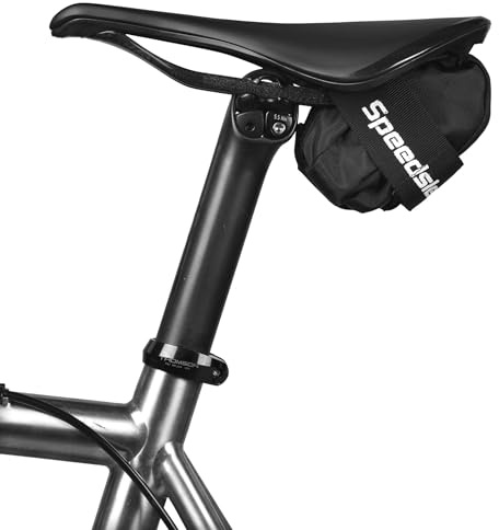 SpeedSleev Spring Under-Seat Saddle Bag – Small – Road, Gravel & MTB Cycling Bag – Dropper Post Compatible – Ranger Og – Black