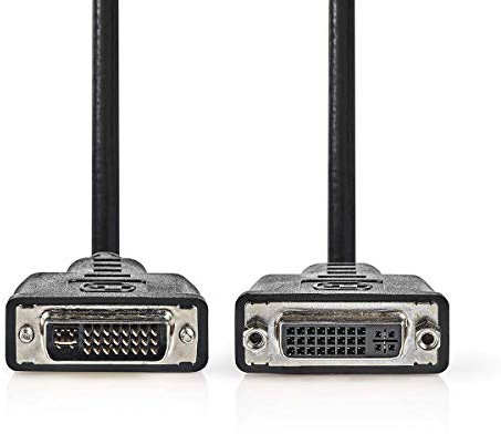 Nedis Cavo DVI, DVI-I 24+5-pin maschio-DVI-I 24+5-pin femmina, nero, 2,0 m