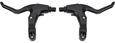 Brake Lever, Aluminum Alloy Brake Lever Set for Mountain Bikes Black
