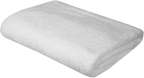 Tuva Home Asciugamano Asciugamano In Cotone 100 X 150 Cm Wellness Spa Asciugamano Sauna Asciugamano Da Bagno Asciugamano Professionale In Spugna 100% Cotone (Bianco)