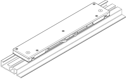 HAWA Combino 65/80 H FS/UL Dämpfeinzug (Dämpfungssystem) Mitteltür, Türdämpfer Kunststoff anthrazit