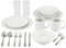 2-Person Dinning Set (18+ Piece) – Kitchen Starter, Home Starter, Student Kitchen Essentials, Student Essentials for University