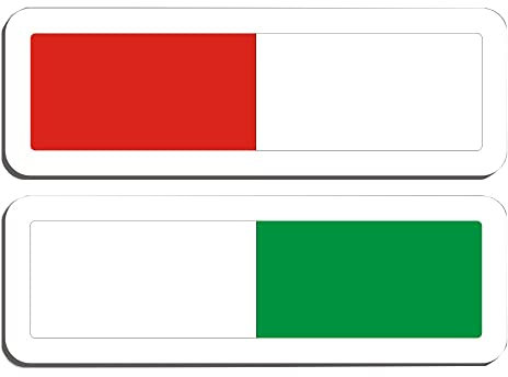 WC-Schild, Frei-Besetzt-Schild For Badezimmertür, Heimbüro, Toilette, Konferenz, Hotles, Krankenhaus, Schiebetüranzeige, Zeigt An, Ob Der Raum Frei Oder Besetzt Ist, 4,7 X 1,6 Zoll/7,9 X 2,7 Zoll