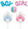 ZENZERO® - SET PALLONCINI per FESTA IT'S BOY OR GIRL - Gender Reveal Party - Baby Shower Decorazione