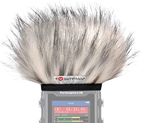 Gutmann Mikrofon Windschutz Fell für Tascam Portacapture X6 Premium Edition Husky mit Innenfutter, Outdoor Handgefertigt in Deutschland