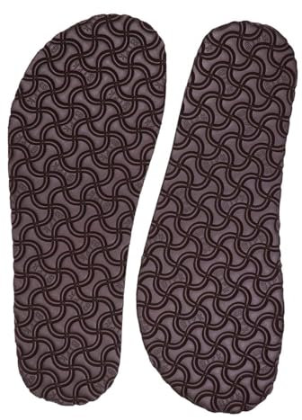 Langlauf Schuhbedarf EVA Schuhsohlen zur Reparatur von Gesundheitsschuhen und Freizeitschuhen - Leichtporo - haltbar - rutschfest - leicht zu verarbeiten (Braun)