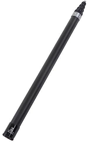 Motion Camera Selfie Stick para Insta360 X3 para One RS para GO 2 para One X2 One R One X, 3M Extensible Spin Twist Ligero de Fibra de Carbono para Fotografía (Plata)