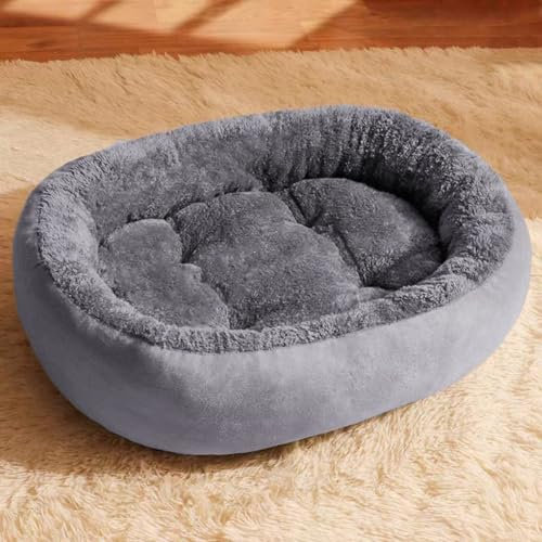 LINGXIYA Orthopädisches Hundekissen, Hundebett Flauschig, Anti-Angst Hundebetten, Weich & Bequem Hundekörbchen, rutschfeste Unterseite, Waschbar Hundekissen für Mittelgroße und Grosse Hunde