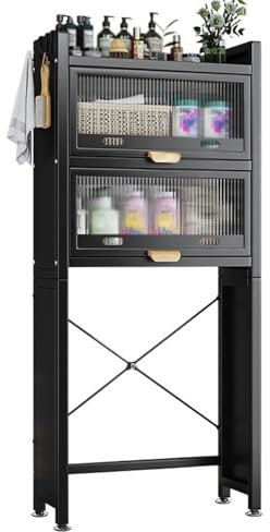 GAMAK Estanteria sobre Inodoro, Mueble Lavadora Secadora, Unidad de Almacenamiento para Lavadora para Lavandería Estantería Organizadora de Baño Encima Inodoro o Lavadora (Size : Toilet)
