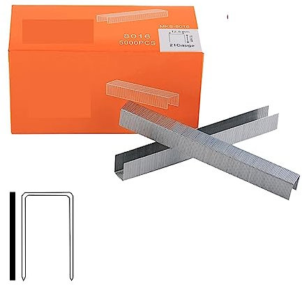 Tacker, 1/2 Zoll pneumatischer Lufthefter Nagler Feinhefter Werkzeug for Möbel blaues Naglerwerkzeug 4-16 mm Holzbearbeitung pneumatische Luftkraft für Holzbearbeitungs-, Profi- und Heimwerkerprojek (