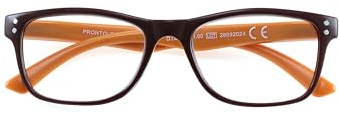 Prontoleggo Gafas de lectura Charme Marrón-Naranja +1,00, marrón-naranja, 1 Diottria