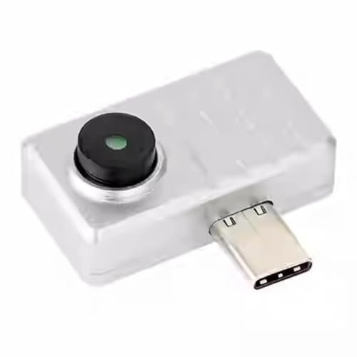 Juqoyue Caméra Thermique Infrarouge pour PC/Téléphone avec Résolution 80X62, Champ de Vision de 90°, 25 Images par Seconde, Connecteur de Type C.