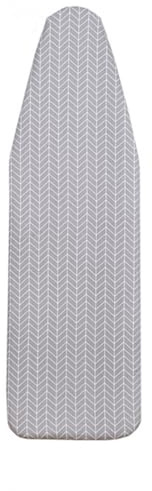 Yizunnu Ironing Board Cover 140x50cm,Ironing Board Thick Padding,Drawstring Tightening,Adjustable Fastener,Easy Fit and Scorch Resistant Printed(Gray Arrow)