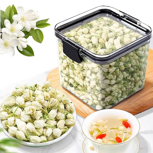 SERAOKICKY - Getrockneter Jasmin Blume - 70g - 100% Dduftenden Natürlichen Jasmin Knospen - Natürlich duftende Kräuter - für DIY-Tee,Backen,Duftkerzendekoration,ätherische Öle,Harzkunst verwendet.