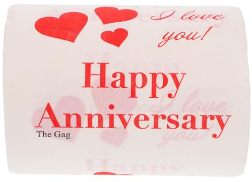 ABOOFAN 1 Rolle Valentinstag Toilettenpapierrolle mit Druck Lagig Kreative Dekoration für Badezimmer und Partys für Valentinstag Feiern und