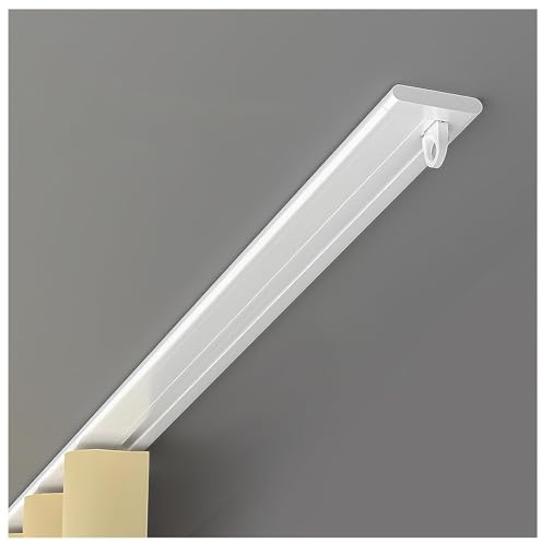Rieles para Cortinas De Techo Ultrafino para Dormitorio, 1m/2m/5m/6m Pista De Cortina De Aluminio para Cortina De Ducha, Ventanal(75cm/2.46ft)