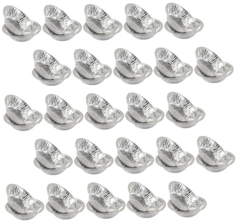 ULTECHNOVO 300 pièces Lot de Moules Aluminium pour Tartelettes Tartelette Cupcakes Pâtisserie Moules Gâteaux Résistants Réutilisables pour Cuisine et Boulangerie
