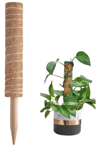 Poteau À Mousse – Coco Coir, Bâton De Support Pour De 11,81 Pouces, Conception Empilable | Support D'escalade Intérieur Et Extérieur Pour Monstera Et Vignes, Poteau D'aide Au Jardinage Philode
