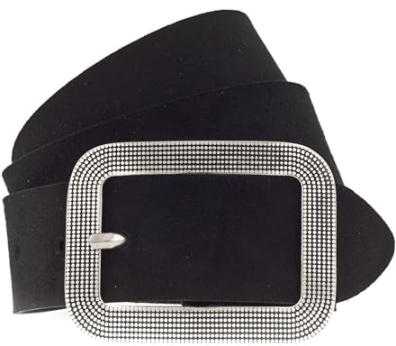 VANZETTI Damen Ledergürtel Made in Germany schwarz 90