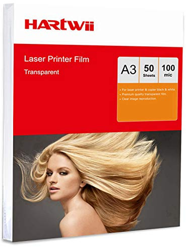 A3 Overhead Projector OHP Film -50 Sheets for Laser Copier Printing Hartwii