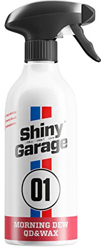 Shiny Garage Autopolitur Morning Dew QD & Wax 500 ml - Politur Auto mit Wachs - Wirksamer Lackreiniger für Autolacke - Car Polish Entfernt Fingerabdrücke - Umfassende Lackpflege