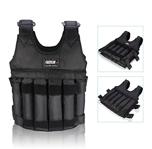 20/50 kg Gilet De Poids Ajustable Ponderado Entraînement Exercice Sports Boxe Fitness Extérieur ( Gilet Vide Sans Plaque d'acier )