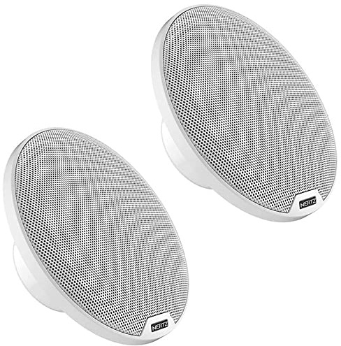 Hertz HEX 6.5 C-W Paar 2-Wege-Marine-Koaxiallautsprecher 165 mm, 100 W | Polypropylen, PEI-Hochtöner 24 mm, 6,5 Zoll, 50 W RMS, 4 Ohm, 88 dB, wasserstrahlgeprüft, 50-23000 Hz, Ferrit-Magnet