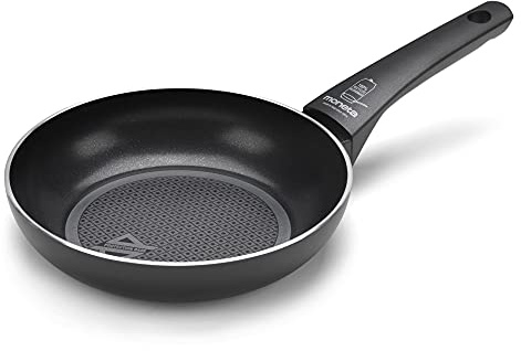 Moneta Recy Padella 20 cm, Net Induction, Nero, Corpo Alluminio 100% Riciclato