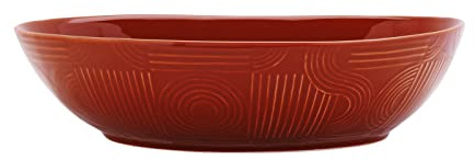 Maxwell & Williams DR0460 Schale oval, 32 x 27 cm – Serie Arc – Terracotta Keramik glatt in attraktiver Geschenkbox