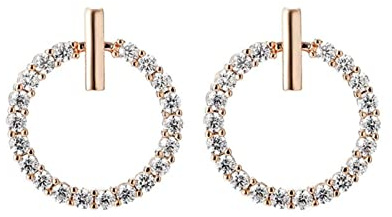 DAOMEI Neue Trendige Strass Rund Mode Charme Ohrclips Ohne Piercing Für Frauen Luxus Ohrclips Geschenk