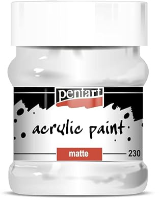 Zita´s Creative Acrylfarbe matt 230ml - weiß. Mattfarbe, Bastelfarbe, Acrylfarbe