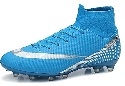Botas de Fútbol para Hombre Zapatos de fútbol Tacos Cesped Artificial Zapatillas de Fútbol Zapatos de Fútbol Tacos Fútbol Deporte de Caña Alta Zapatos de Entrenamiento Tallas 35-45