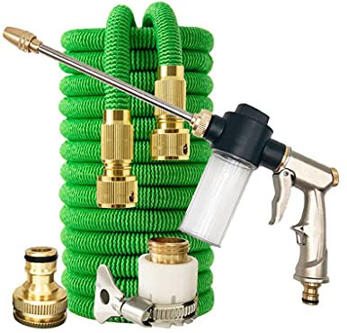 Trend Flexibler Schlauch for Car Wash Erweiterbar Dehnbarer Gartenschlauch Rohr Stretch Shrinks Extensible Magic Hose Extended (Color : D, Size : 75FT-22.5M Extended