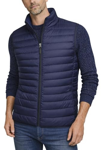 Xact Men's Funnel Neck Quilted Puffer Gilet/Bodywarmer, Mid-Weight Vest with Concealed Zipped Front Pockets