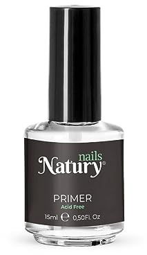 Natury Nails Primer para uñas libre de ácido 15 ml. 12 FREE, Cruelty Free y Vegano