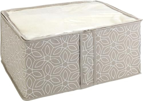 Avilia Scatola Portaoggetti - Organizer per Cassetti con Finestra, in Polipropilene, 30x20x40cm, Tortora