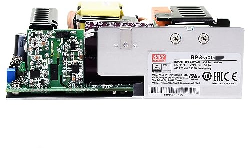 MEAN WELL RPS - Fuente de alimentación de conmutación médica de 500 W, 27 V, 11.9 A, RPS-500-27 de salida única, tipo PCB, transformador convertidor