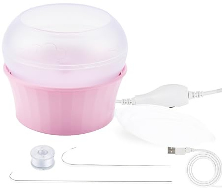 Tiardey El Kit eléctrico de Cuenco para Abalorios Incluye Agujas/Hilo/Aguja para Hacer Joyas
