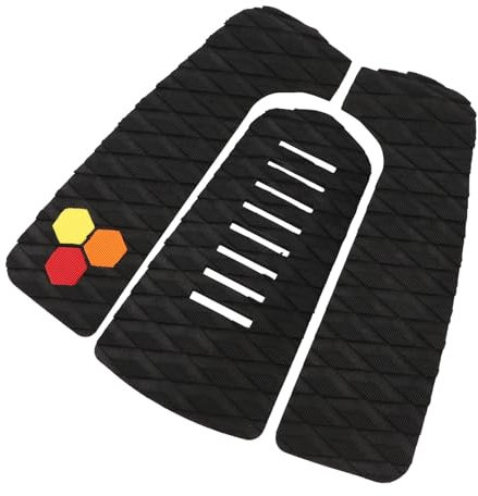 Hapivida Eva Surfbrett Deck Traktionspads, Surf Deck Traktionspad Zuschneidbar rutschfest Starker Griff für Stomp Skimboards, Funboard(Schwarz)