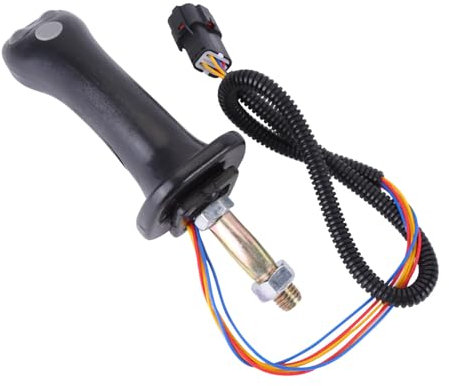 Escavatore Joystick Maniglia, 218-6118 Joystick Maniglia 2 Pulsante Escavatore per Caterpillar Skid Steer Loader 216 216B Serie 216B3 226 226B 226B3 Maniglia in Lega di Alluminio Escavatore Joystick