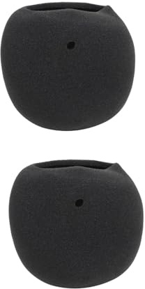Abaodam 2pcs Sponge Microphone Protector for Windscreen Compatible Karaoke Mic Cover for Ktv Supply Use