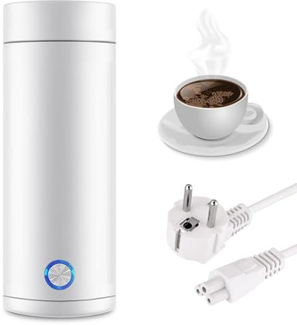 Pequeño Hervidor de Agua Portátil, Hervidor de Viaje Pequeño, 400 ml Mini Electric Kettle, Hervidor Eléctrico Portátil, Hervidor de Agua de Viaje Mini 220 V/300 W Pequeño Hervidor Eléctrico Portátil