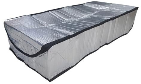 Hattba Energiesparende Dachbodentürisolierung, reflektierende Aluminiumfolie, Dachboden, Treppenleiter, Isolatoren, Reißverschlüsse, ausziehbares Zelt