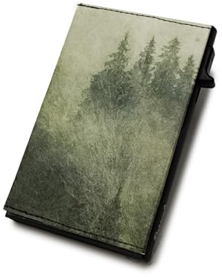 Paprcuts RFID Alu Kartenetui - Dünner Kartenhalter aus kratzfestem Aluminium und reißfestem HiTech Material Tyvek Bis zu 12 Karten & Geldscheine mit RFID Schutz Ultraleicht Unisex | Foggy Morning