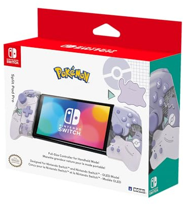 HORI Nintendo Switch Split Pad Pro (Ditto) Ergonomic Controller for Handheld Mode - Officially Licensed By Nintendo
