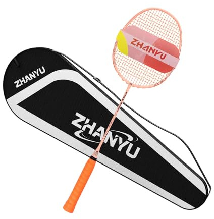Badminton SchläGer,Badminton SchläGer Profi 100% Vollkohlenstofffaser Ultraleicht,Geeignet FüR Training Und Unterhaltung,EnthäLt 1 SchläGer Und 1 SchläGerbeutel