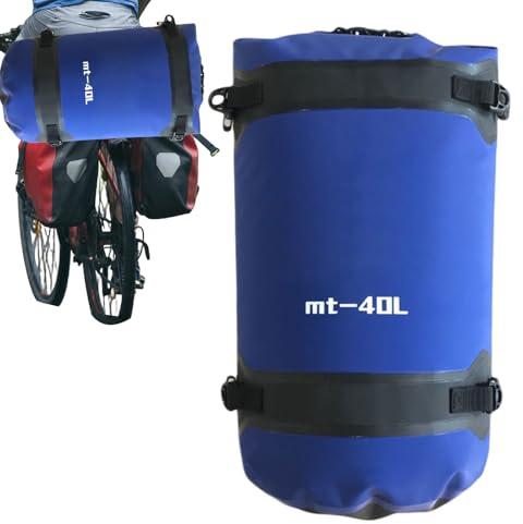 Motorcykelväska Vattentät 40 Liter Organizer för Cykling | Bakre Cykel Rackväska För Motorcykel Resor Outdoor Skyddsutrustning Verktyg Packning